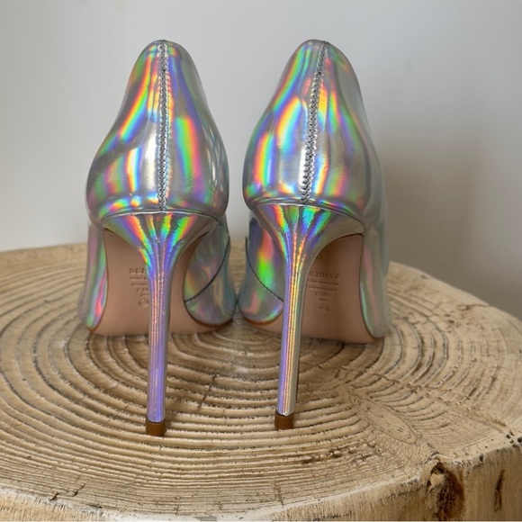 NWT Schutz Lou Faux Iridescent Specchio Women's Pump 7.5 - Picture 8 of 14